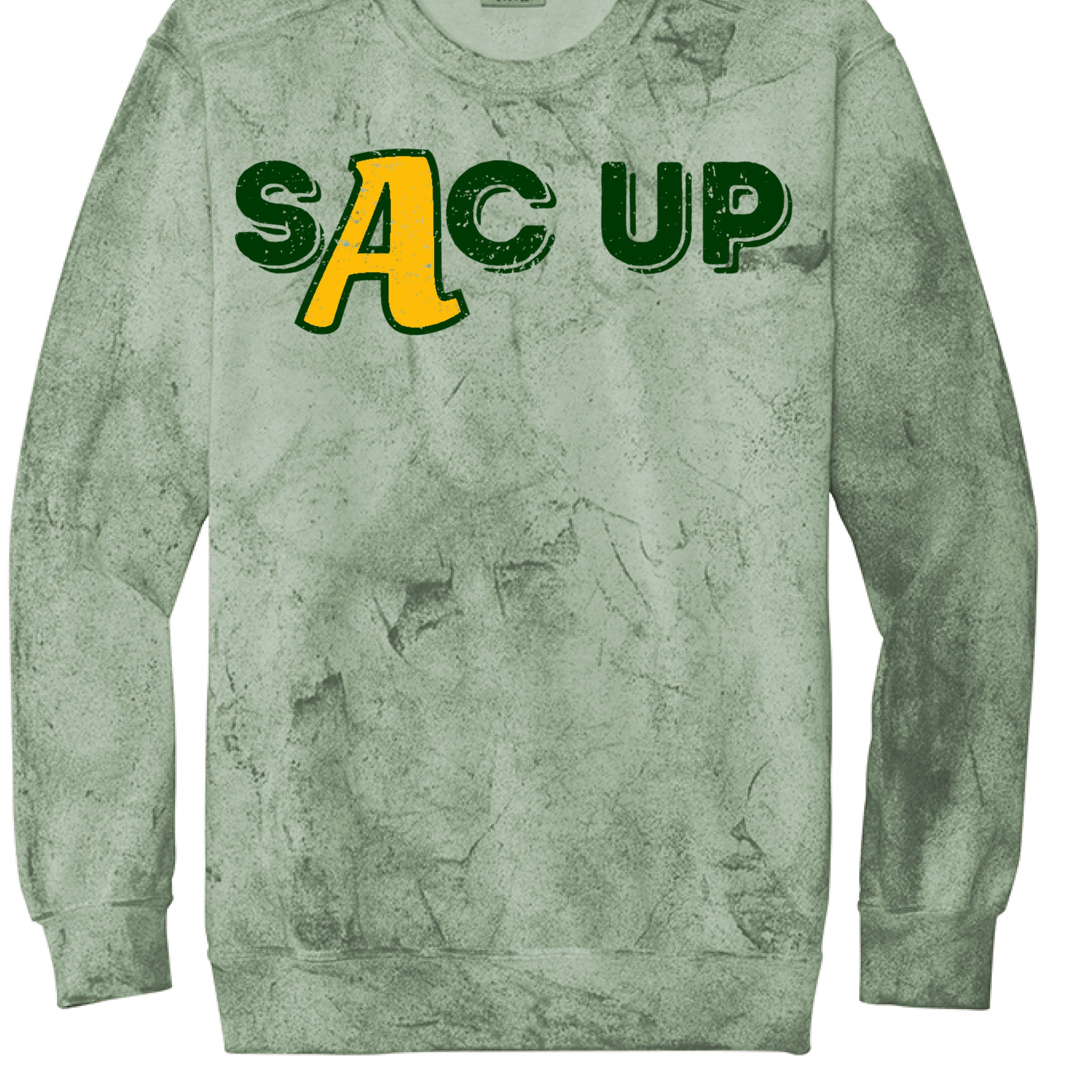 sAc UP - tie dye sweatshirt